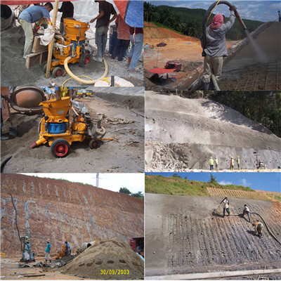 shotcrete machine application