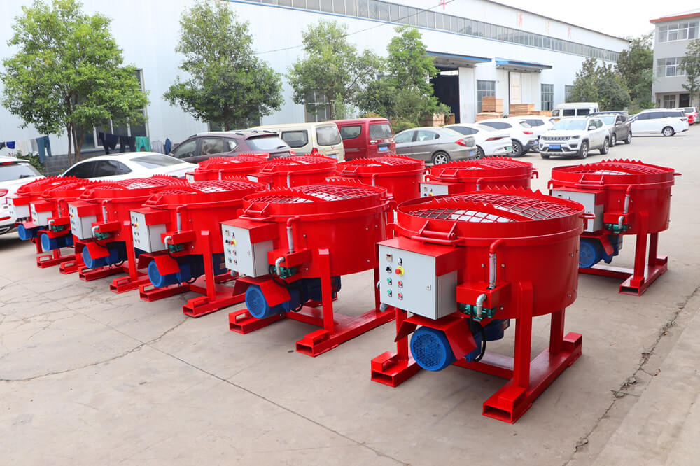 small refractory concrete pan mixer