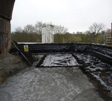 Foam concrete used for filling foundations