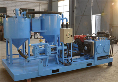 hose type grout plant