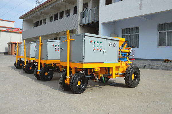 wet mix concrete spraying machine