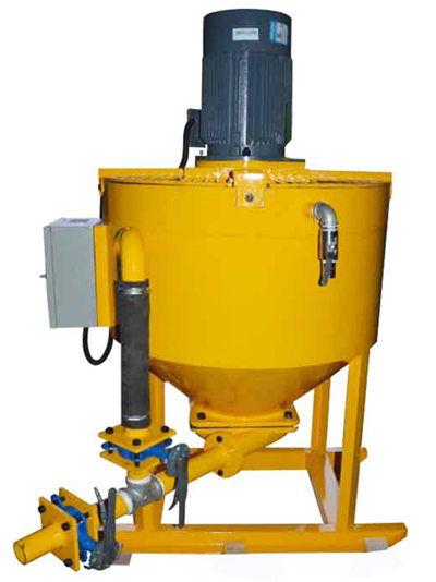 Small high performance grout mixer