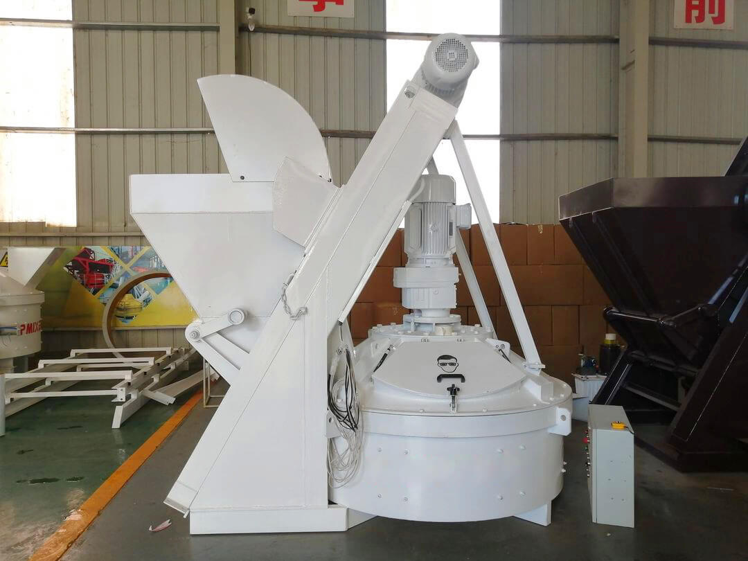 planetary concrete mixer 1500L with hopper