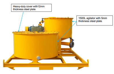 Grout mixer machine for consolidation grouting in dams