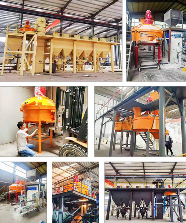 Planetary refractory castable mixer application