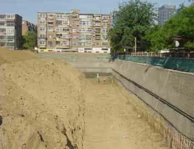 retain and protect of foundation pit 