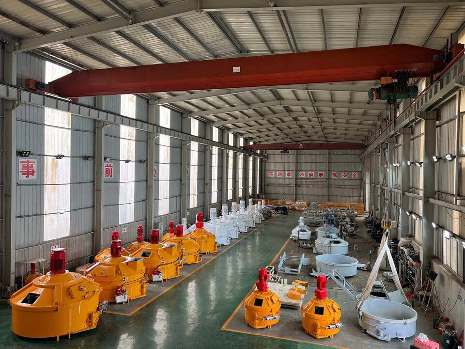 precast concrete vertical shaft planetary mixer