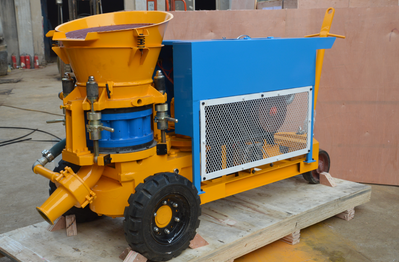 shotcrete machine with diesel engine