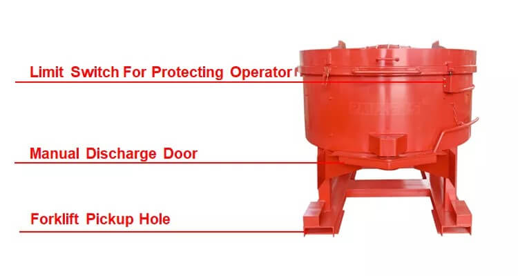 steel plant used 250kg refractory pan mixer