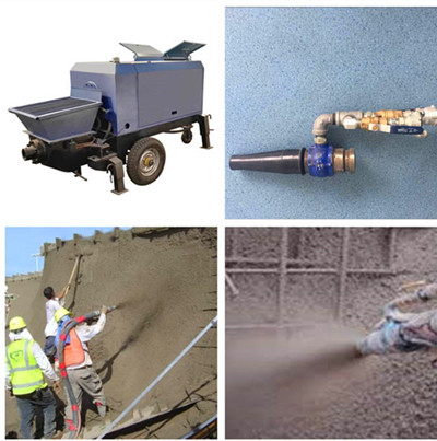 Shotcrete concrete pump application