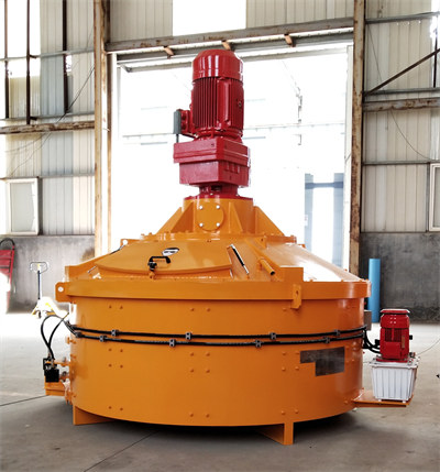 High efficiency flat bottom planetary mixer for stirring concrete