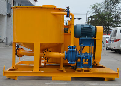 Grout mixer machine for consolidation grouting in dams