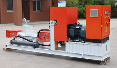 Grout pump for injecting microcement