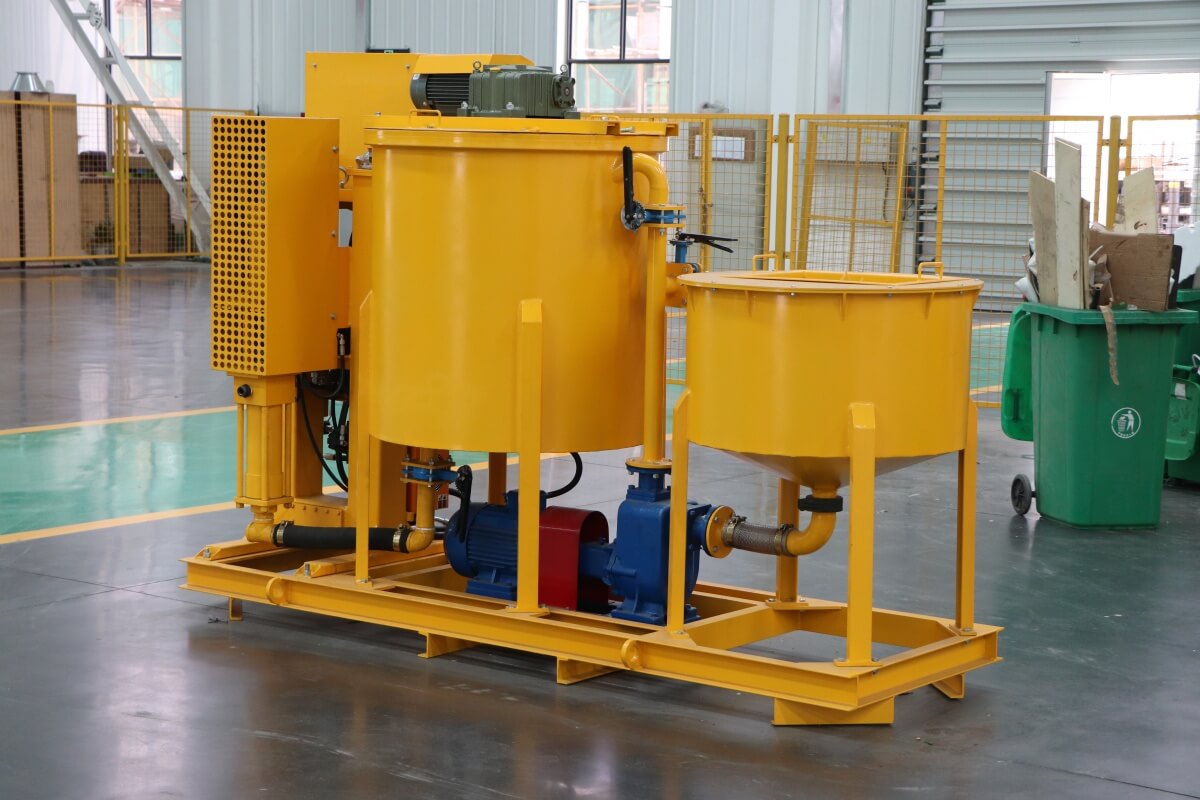 colloidal grout mixing and pumping unit