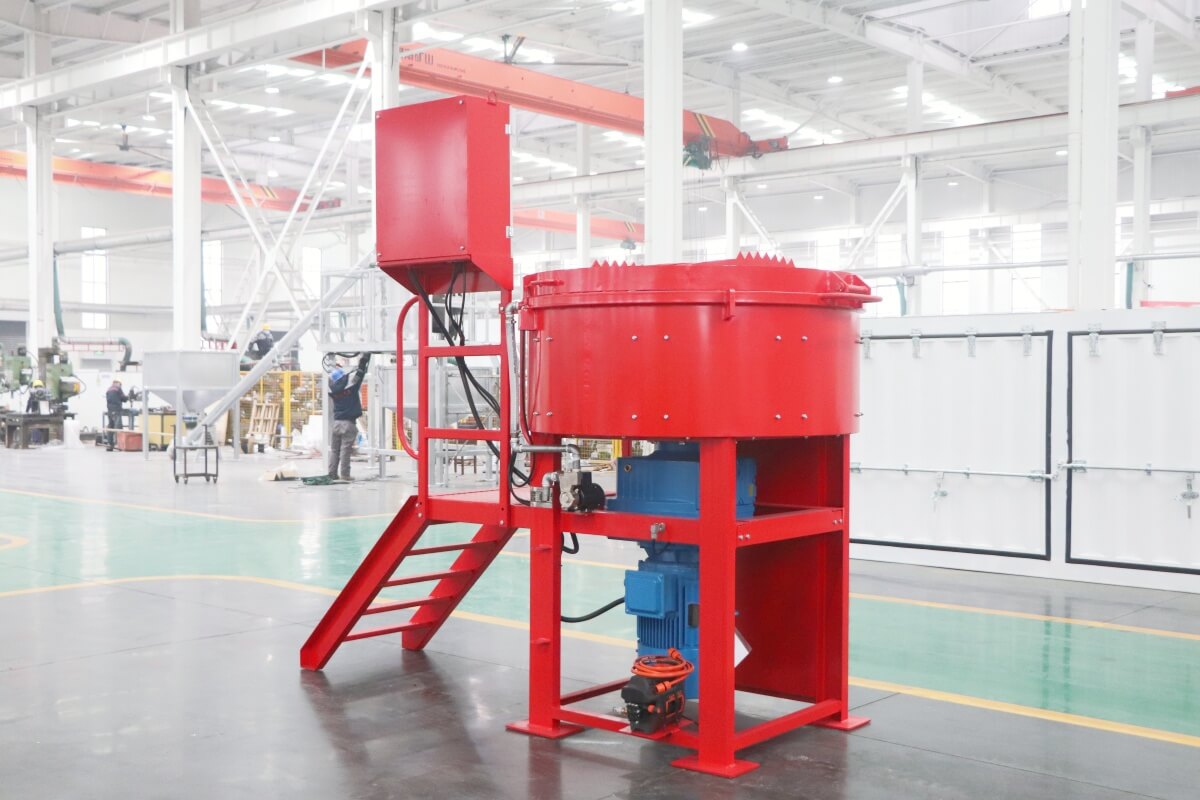 1000 litre capacity refractory castable mixer