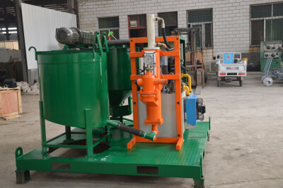 wheel mounted grout mixer pump