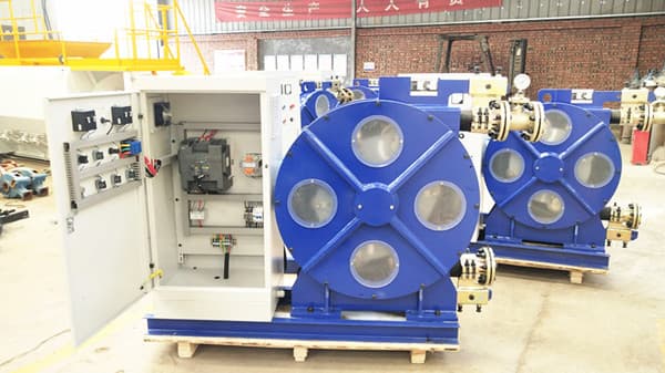 peristaltic hose pump for treating wastewater