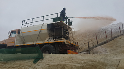 grass seeding machine