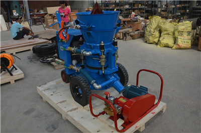 gunite machine for lime refractory repairing