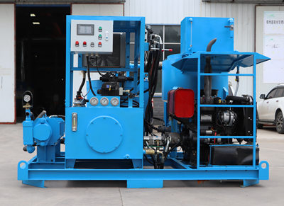 High performance diesel engine grouting pump station for subway construction