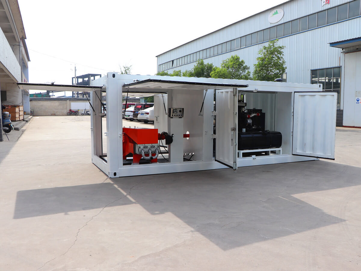 grouting pump in container