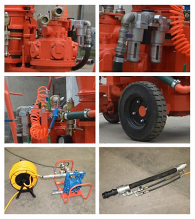 Fire-resistant material spray machine