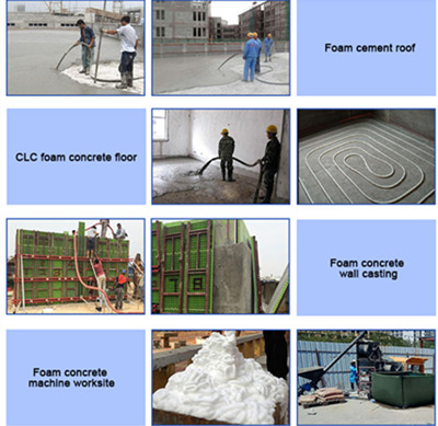 foam making machine application