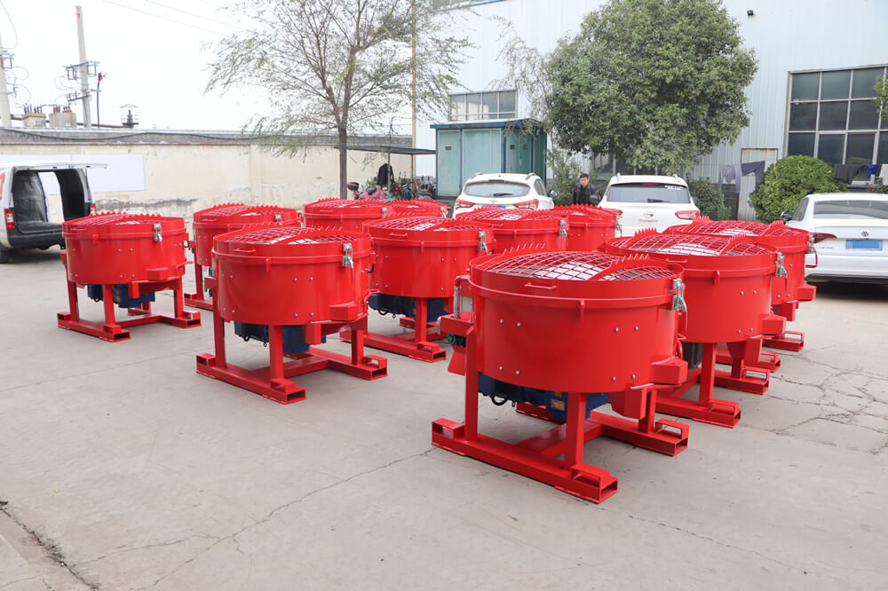 refractory concrete pan mixer