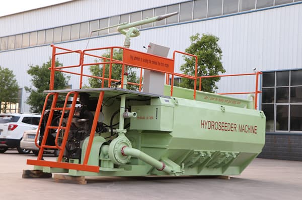 hydroseeder for sideslope greening