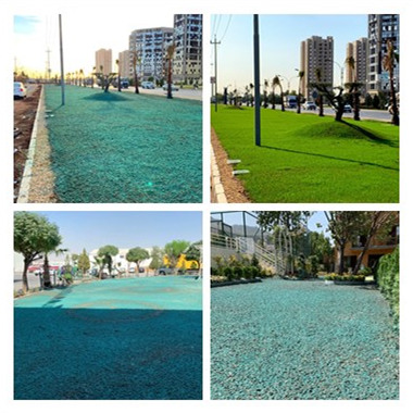 Mini hydroseeding machine used for park greening