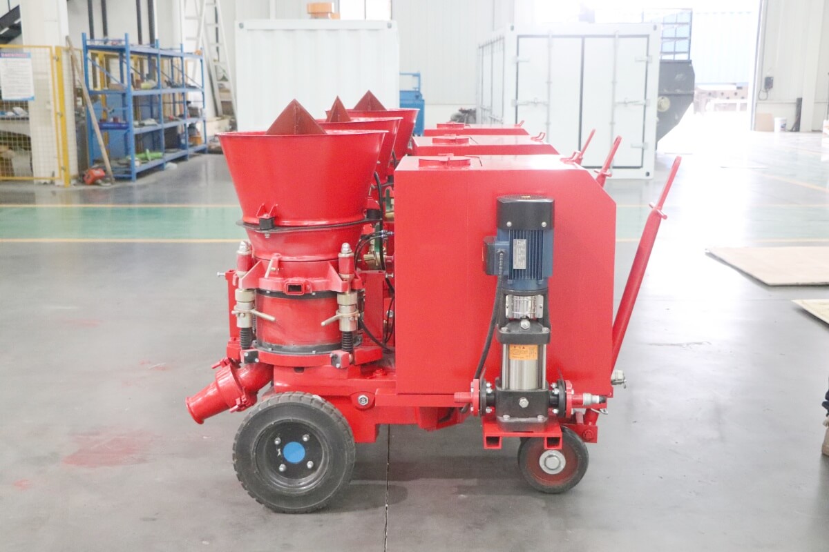 electric dry mix gunning machine