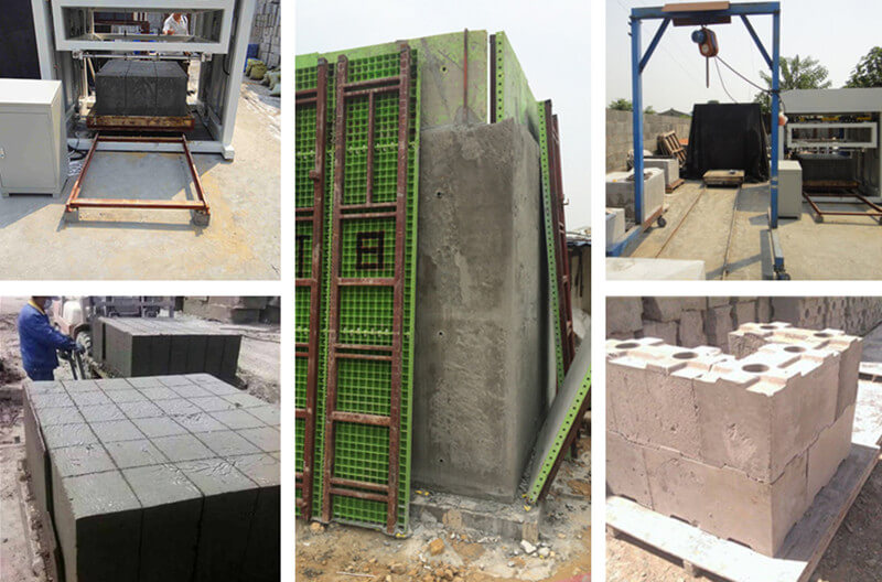 fly ash lightweight foam concrete blocks making machine