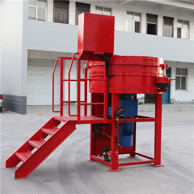 Refractory material pan mixer machine for casting coatings