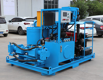 High performance diesel engine grouting pump station for subway construction