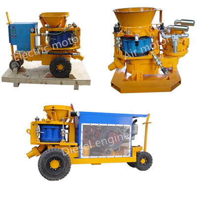 dry mix concrete spraying machine