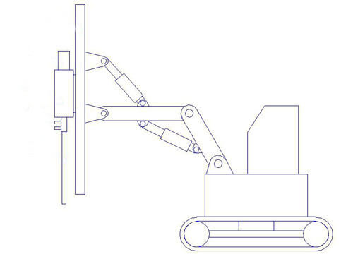 Crawler drill with impact power head