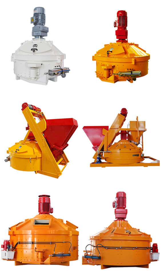 planetary concrete mixer for refractory production