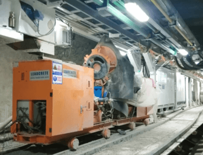 shotcrete machine used for tunnel boring machine