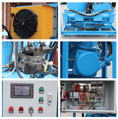 High performance diesel engine grouting pump station for subway construction