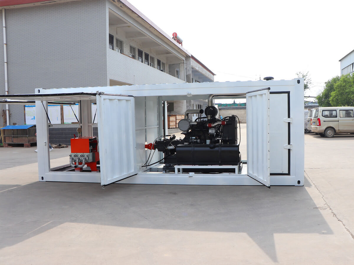 diesel jet grouting pump in container