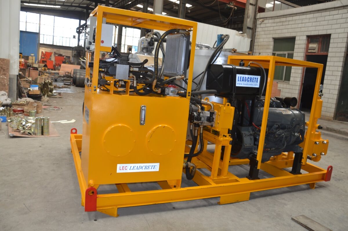 diesel grout injection station