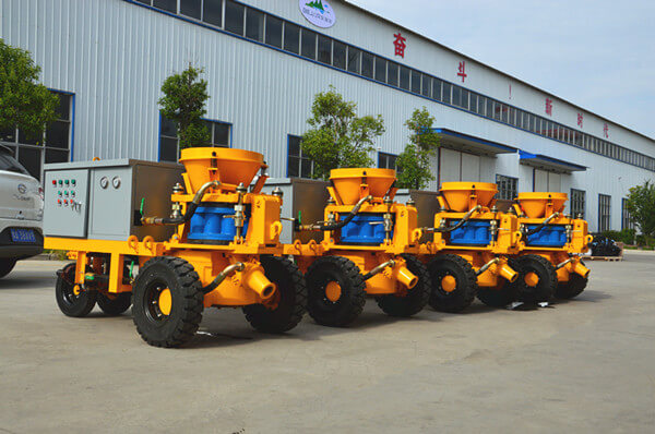 wet mix concrete spray machine manufacturer