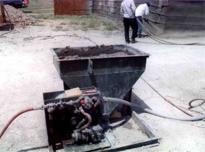 shotcrete pump for foam concrete