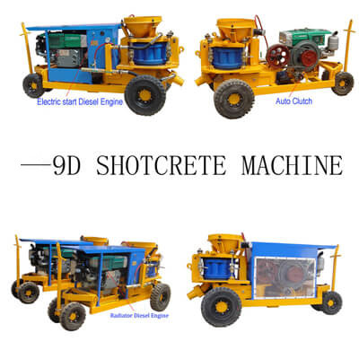 China diesel concrete shotcrete machine