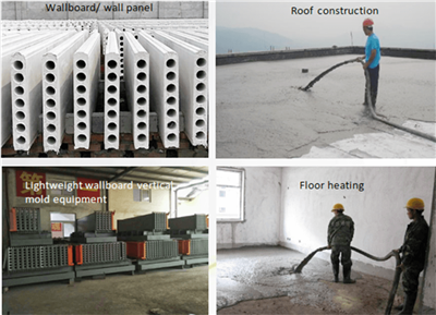 applications of the lightweight concrete machine