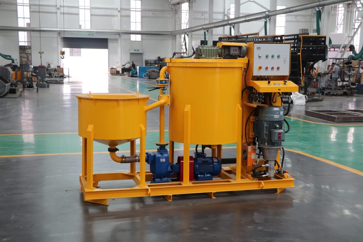 Peru colloidal grout mixing and pumping unit