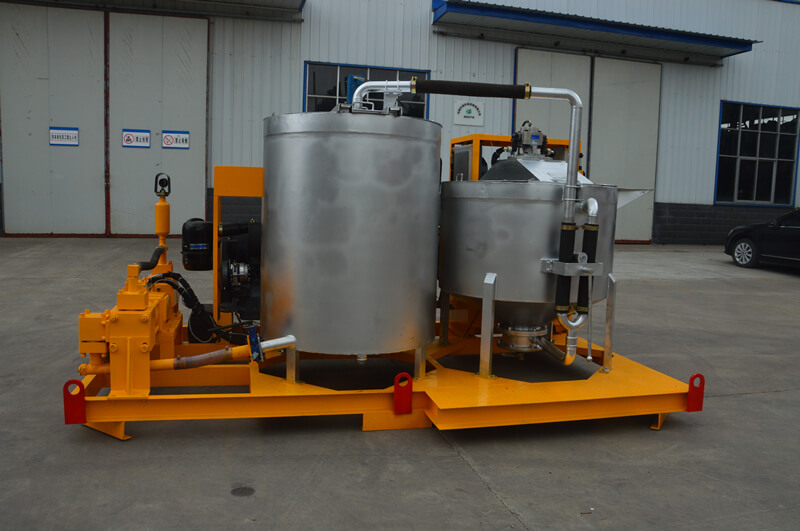 stainless steel grout mixing plant
