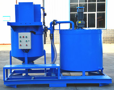 Small high performance grout mixer