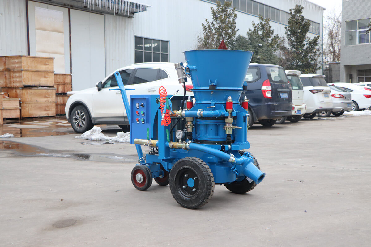 dry concrete mixture shotcreting machine