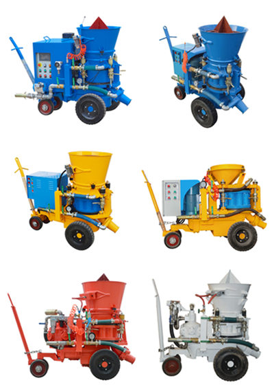 Chinese manufacturer dry mix refractory shotcrete machine